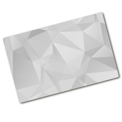 Protection pour plaque de cuisson Triangles blancs abstraits