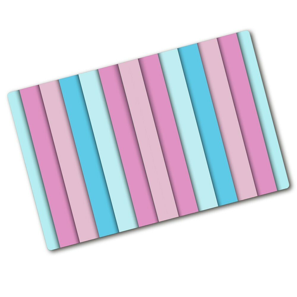 Protection pour plaque de cuisson Rayures pastel