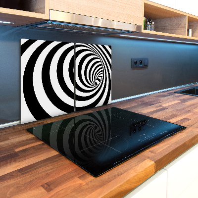 Protection pour plaque de cuisson Illusion de spirale à rayures