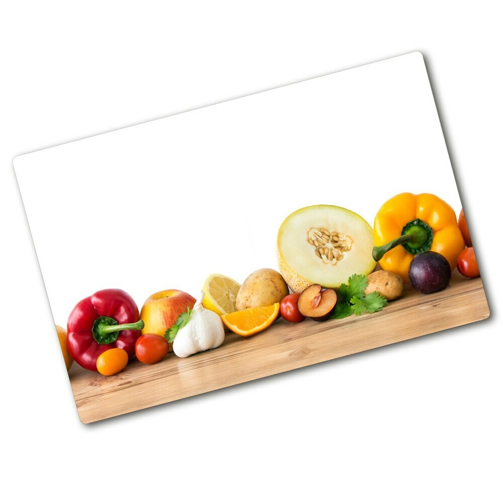 Planche à découper en verre Fruits et légumes