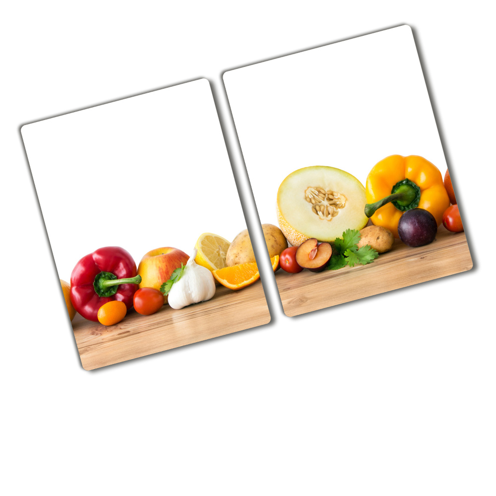 Planche à découper en verre Fruits et légumes