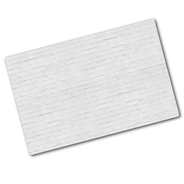 Protection pour plaque de cuisson Petites briques blanches