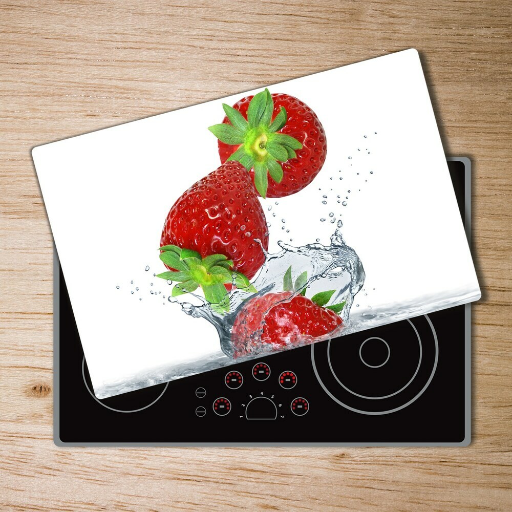 Cache plaque de cuisson Fraises d'automne