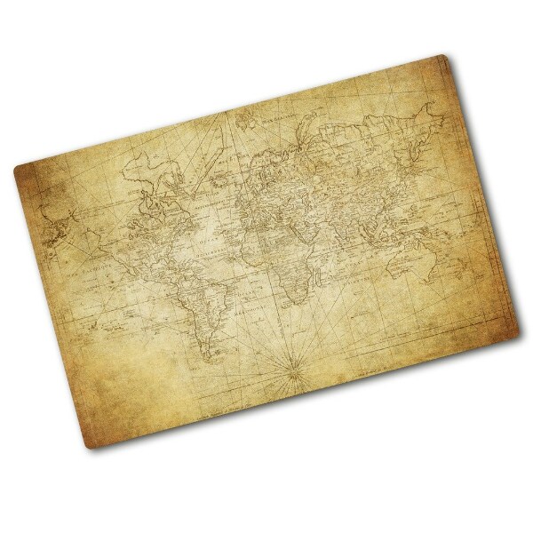 Protection plaque induction Ancienne carte du monde