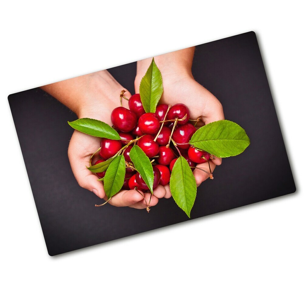 Cache plaque de cuisson Cerises dans les mains