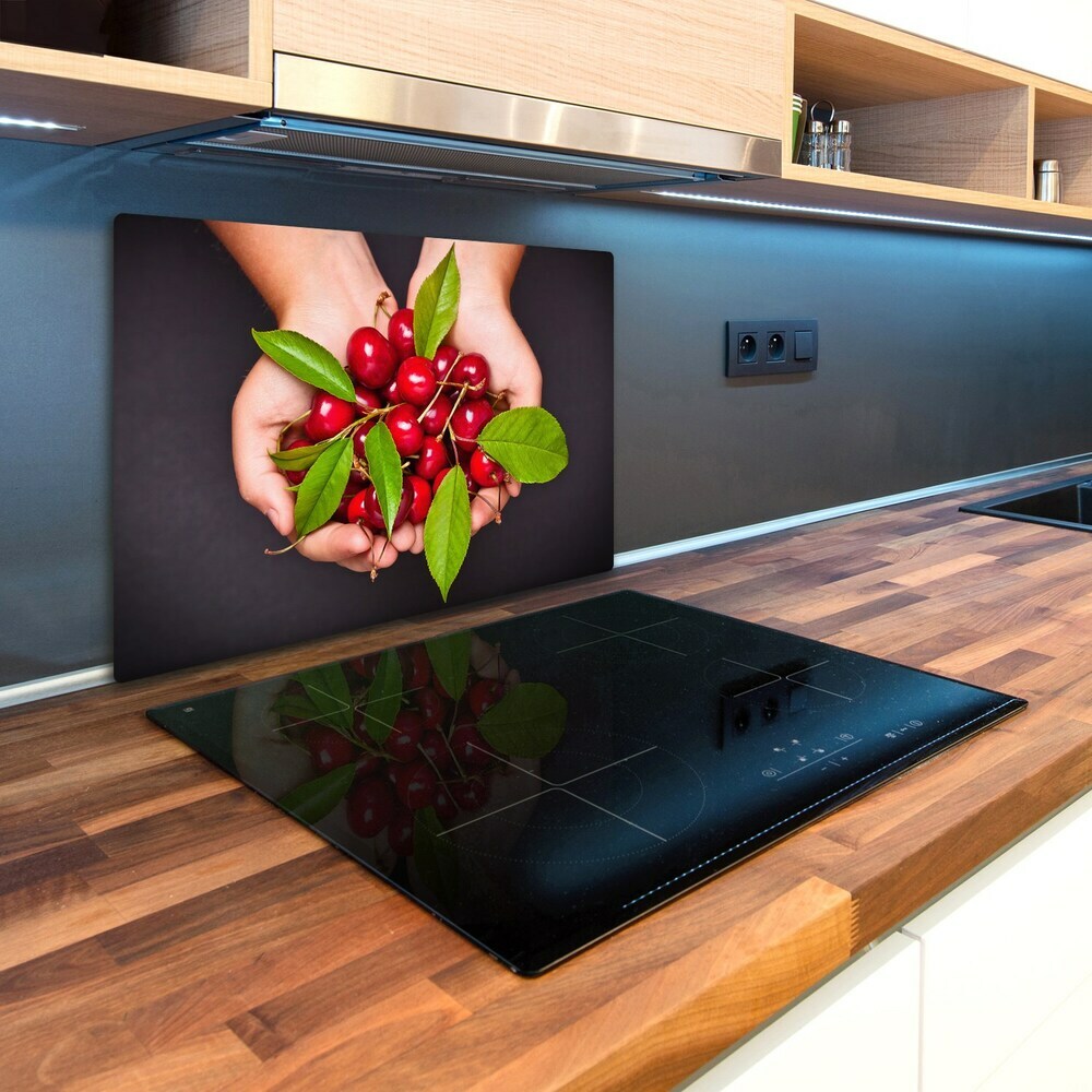 Cache plaque de cuisson Cerises dans les mains