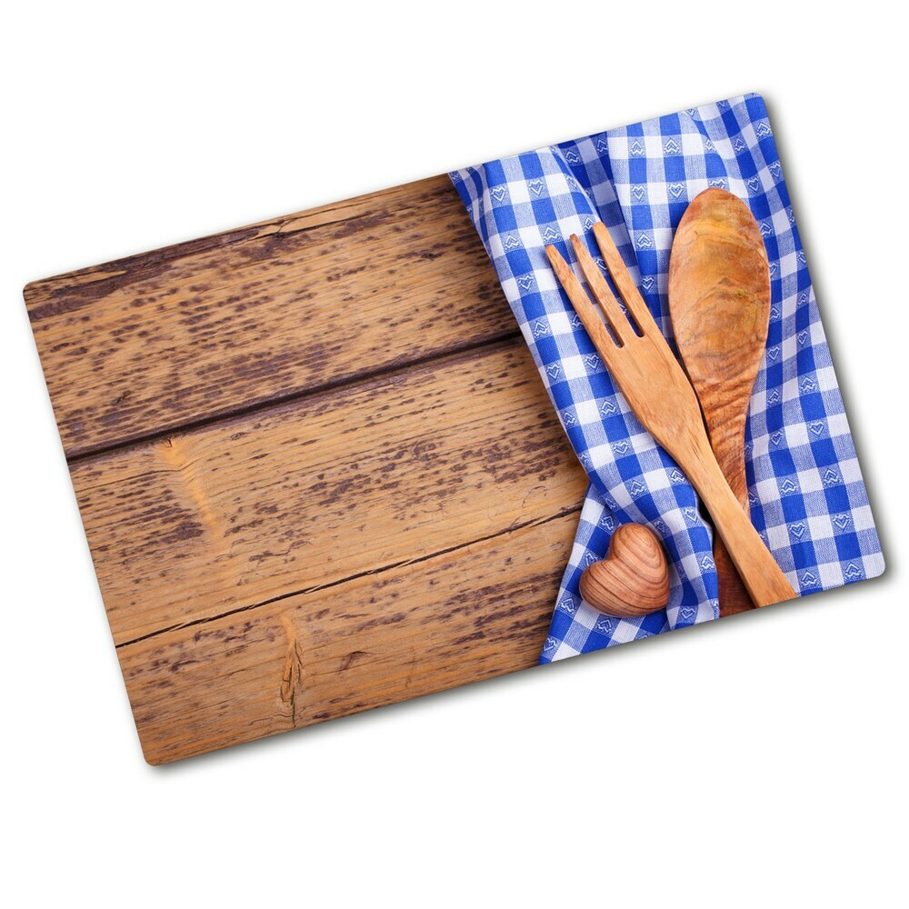 Cache plaque de cuisson Couverts en bois