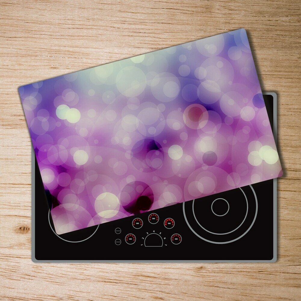 Protection pour plaque de cuisson Cercles violets