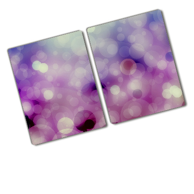 Protection pour plaque de cuisson Cercles violets