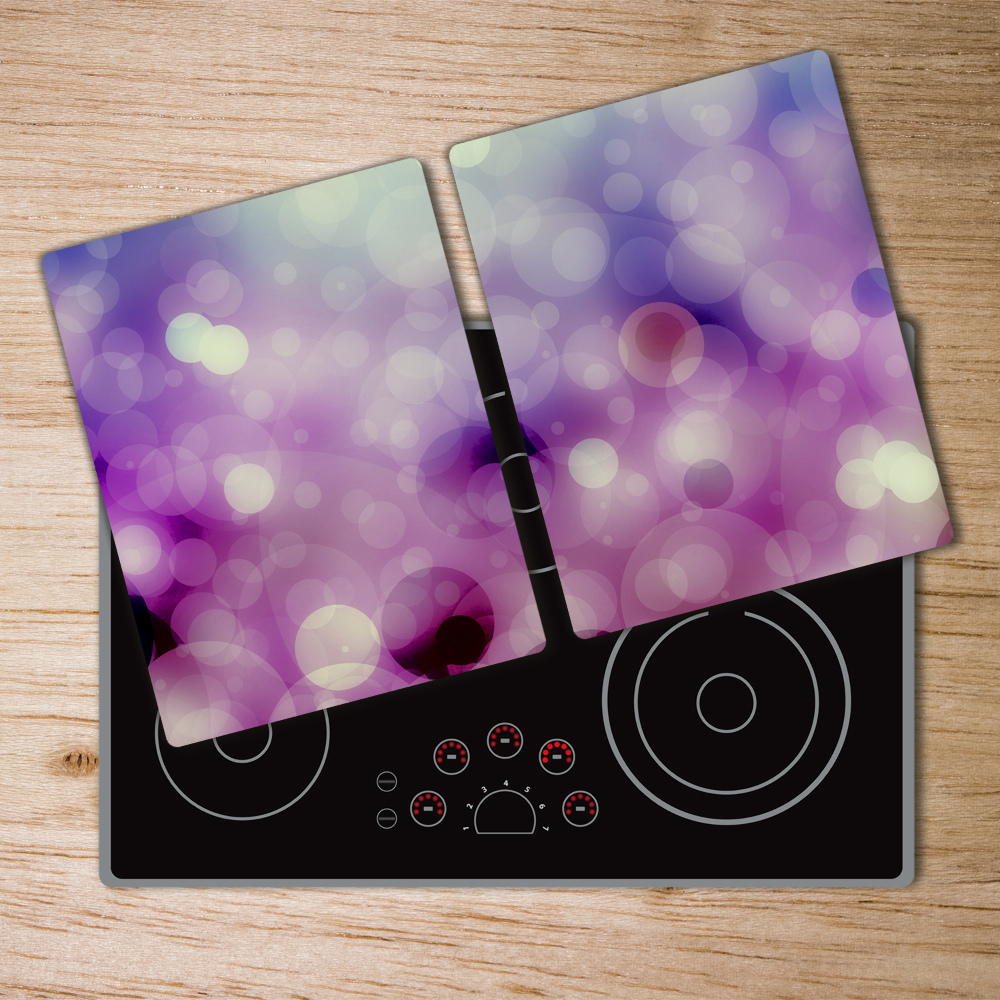 Protection pour plaque de cuisson Cercles violets