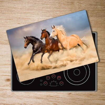 Protection plaque induction Chevaux au galop