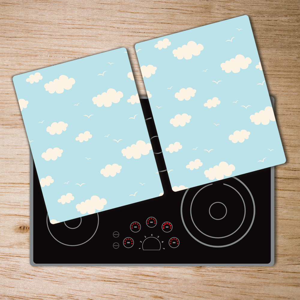 Protection pour plaque de cuisson Nuages