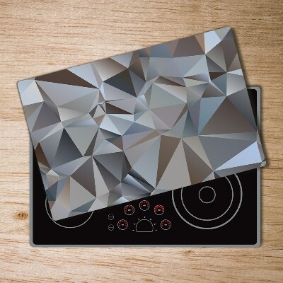 Protection pour plaque de cuisson Triangles abstraits