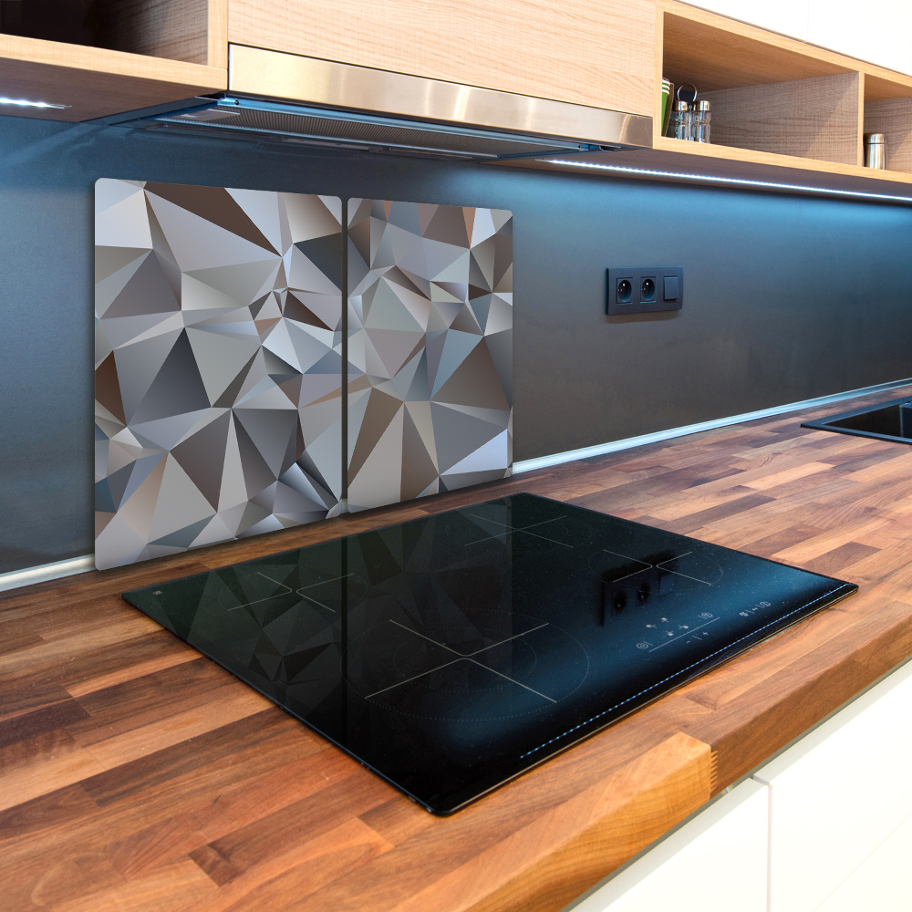 Protection pour plaque de cuisson Triangles abstraits