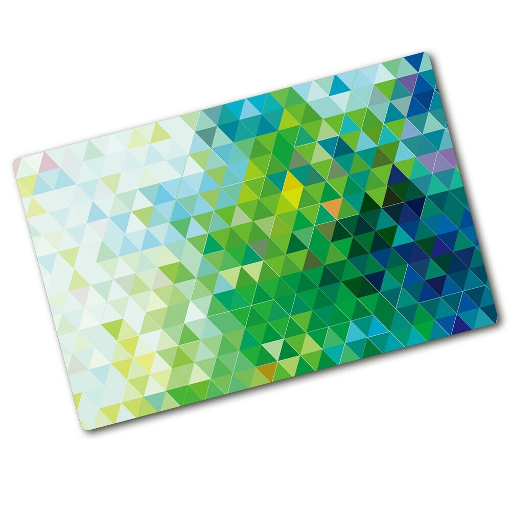 Protection pour plaque de cuisson Triangles abstraits colorés