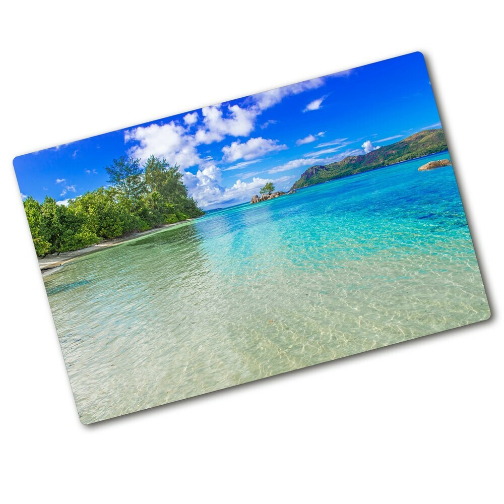 Protection pour plaque de cuisson Plage des Seychelles