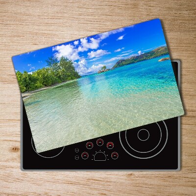 Protection pour plaque de cuisson Plage des Seychelles