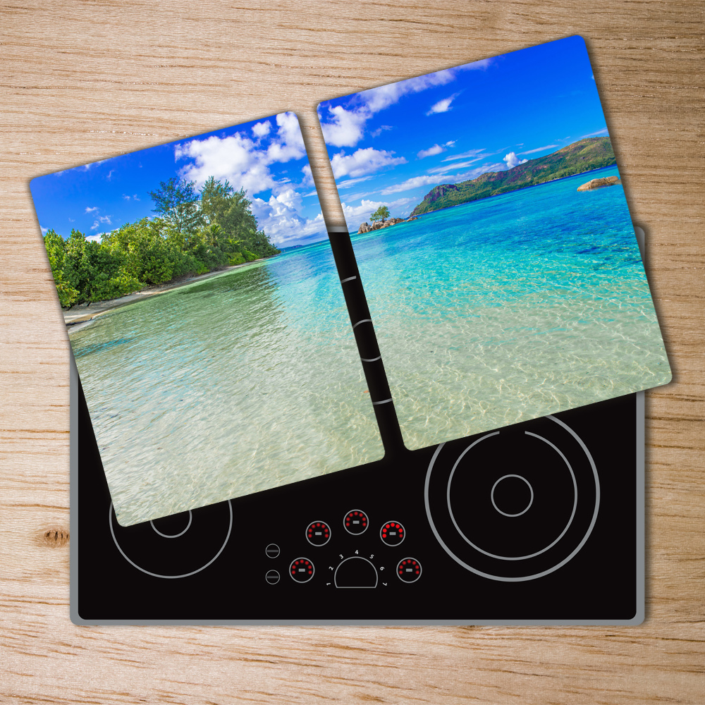 Protection pour plaque de cuisson Plage des Seychelles