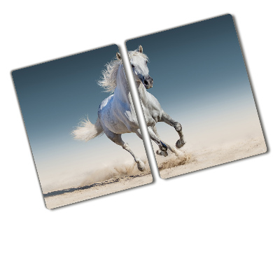 Protection plaque induction Cheval blanc au galop