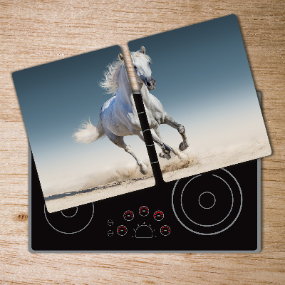 Protection plaque induction Cheval blanc au galop