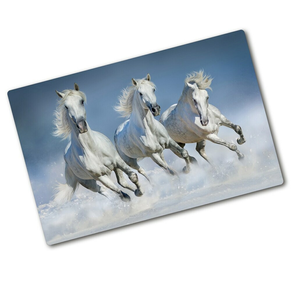 Protection plaque induction Chevaux blancs au galop