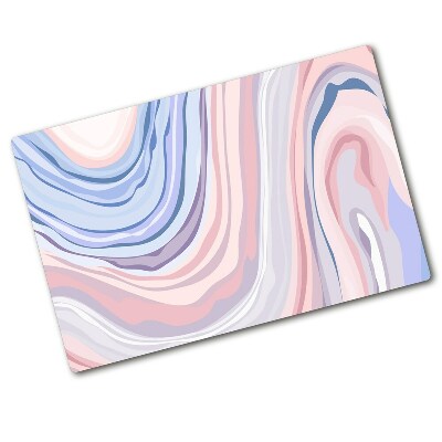 Protection pour plaque de cuisson Vagues abstraites pastel