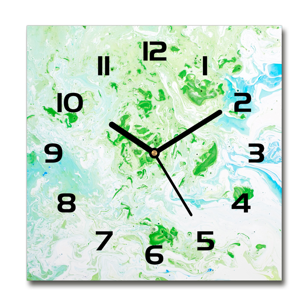 Horloge carrée en verre Fond abstrait