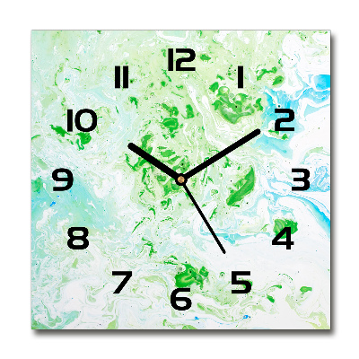 Horloge carrée en verre Fond abstrait