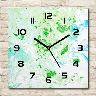 Horloge carrée en verre Fond abstrait