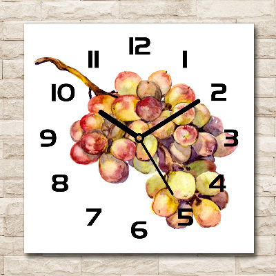 Horloge murale carrée Grappe de raisin