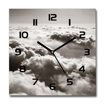 Horloge murale carrée Nuages vus d'un oiseau