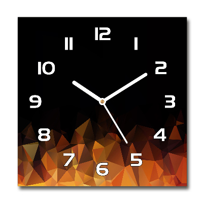 Horloge carrée en verre Abstrait