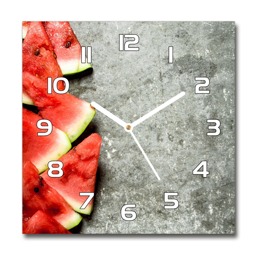 Horloge carrée en verre Pâte à tartiner