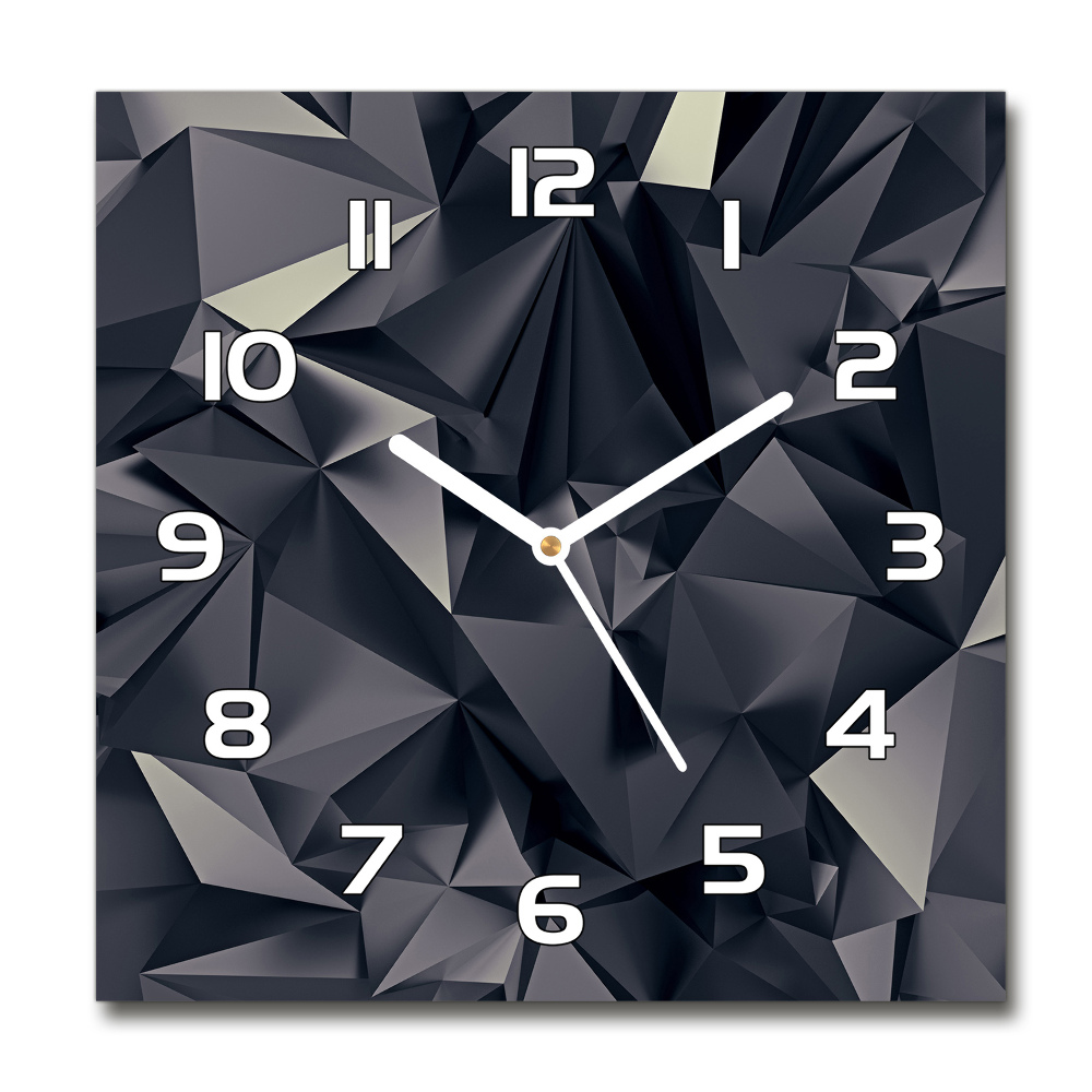 Horloge carrée en verre Fond abstrait