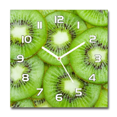 Horloge murale carrée Motif kiwi