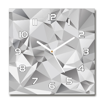 Horloge carrée en verre Abstrait 3D