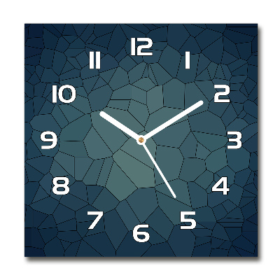 Horloge carrée en verre Fond abstrait