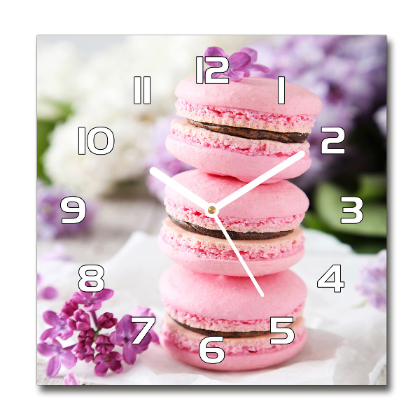 Horloge murale carrée Biscuits