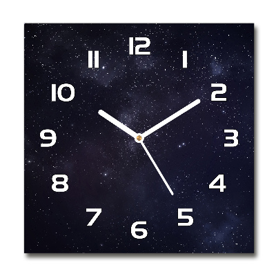 Horloge carrée en verre La constellation