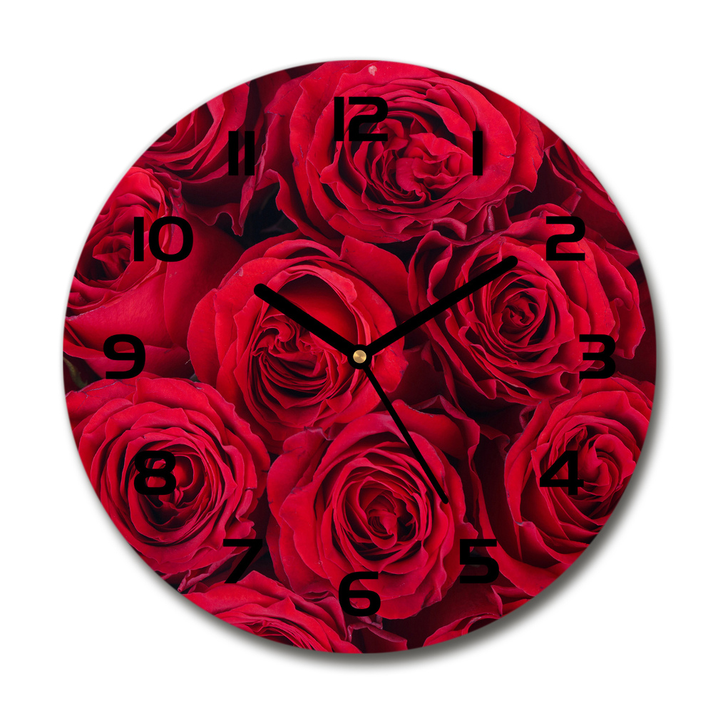 Horloge ronde murale Roses