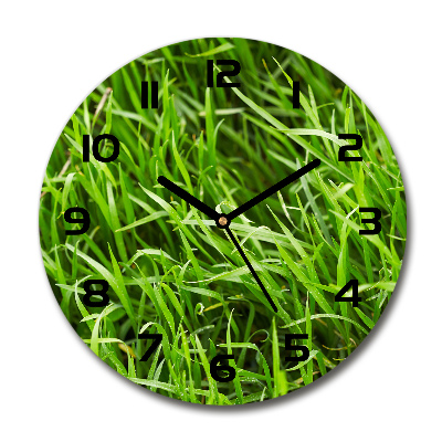 Horloge ronde murale Herbe