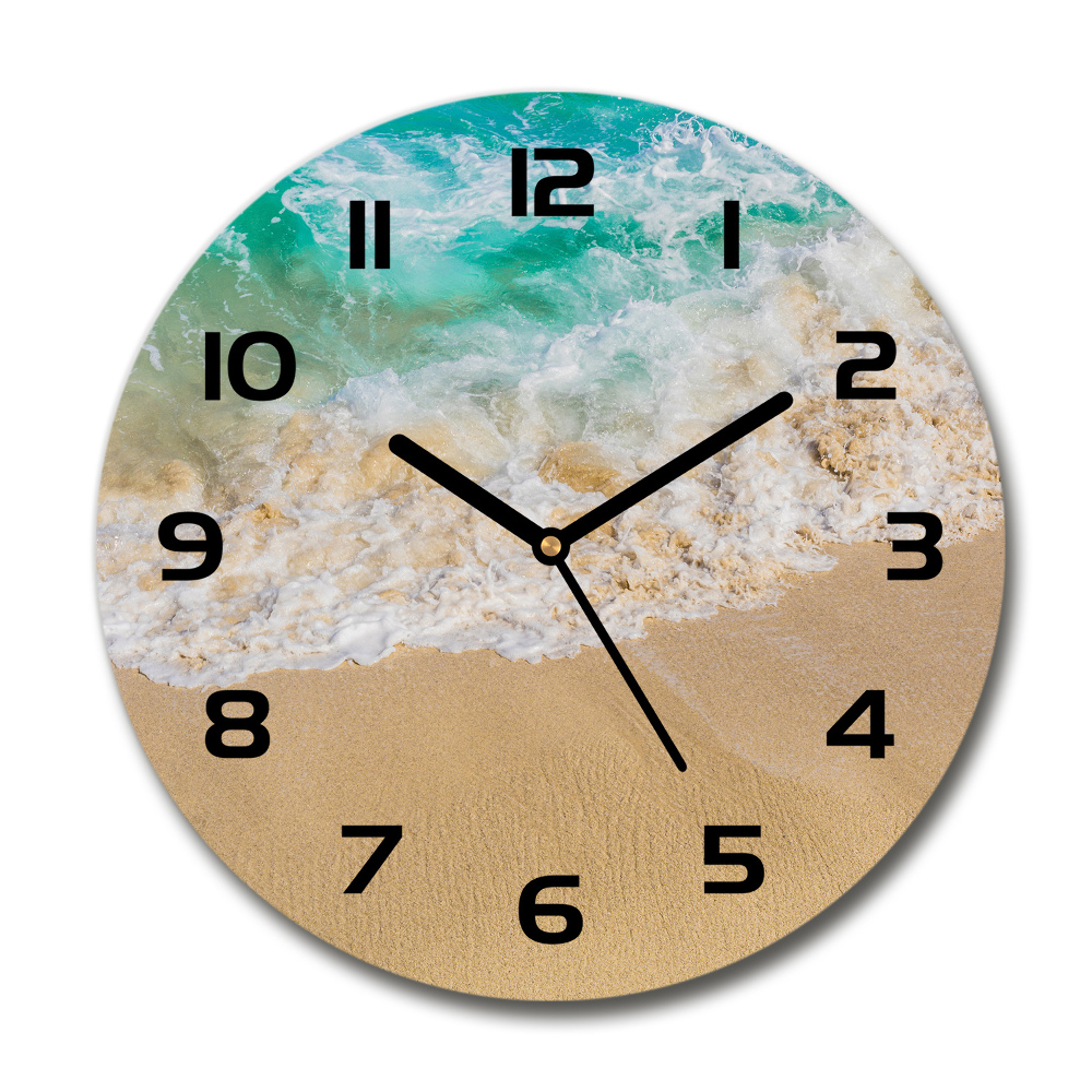 Horloge ronde murale Plage et mer