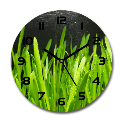 Horloge ronde Herbe