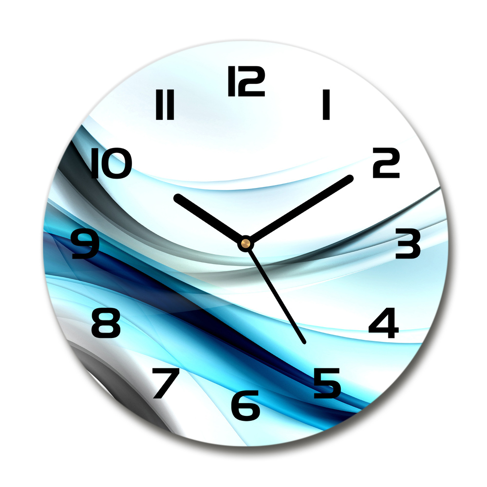 Horloge ronde Abstraction de vague