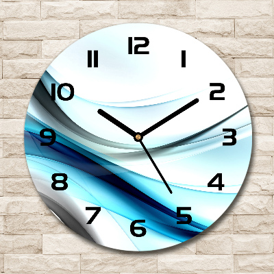 Horloge ronde Abstraction de vague