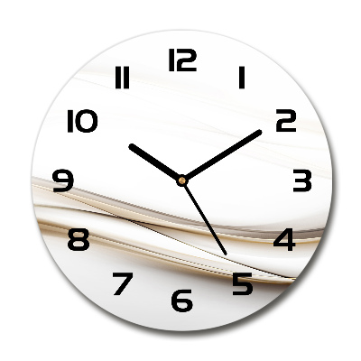 Horloge ronde Vagues abstraites design moderne