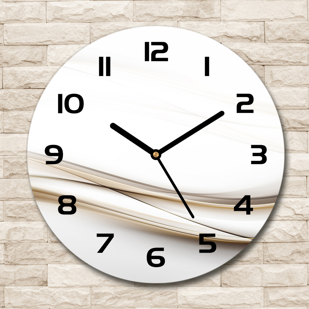 Horloge ronde Vagues abstraites design moderne