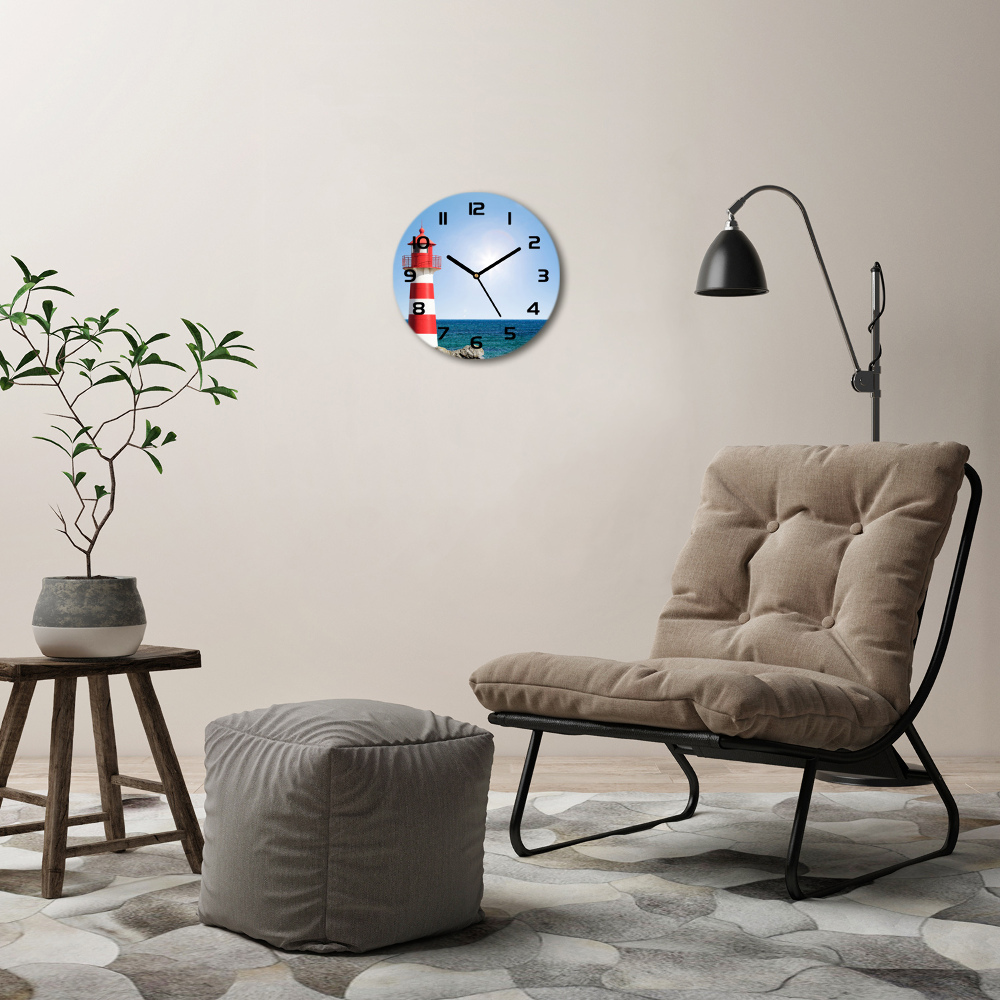 Horloge ronde murale Phare