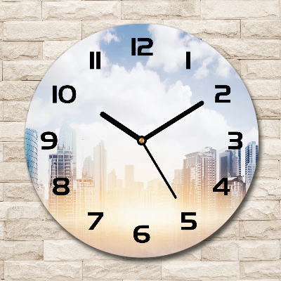 Horloge ronde murale Gratte-ciel