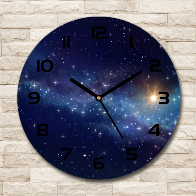 Horloge ronde murale Galaxie